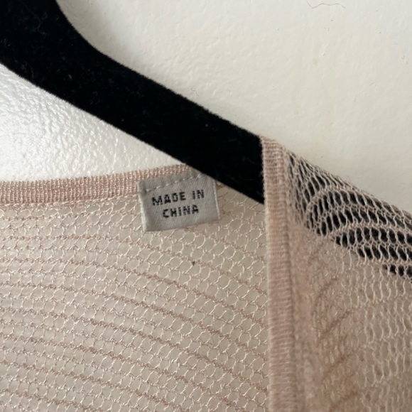 ALLSAINTS ITAT LEV SHRUG CARDIGAN IN CREAM (small!) - Picture 9 of 13